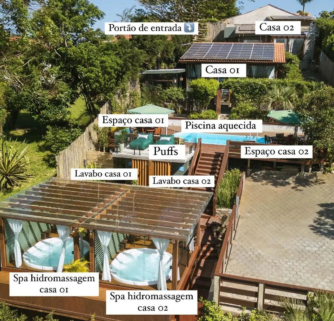 Casa de Férias Recanto Lagoa - Casas Completas Na Beira Da Lagoa Com Piscina Aquecida, Jacuzzi Privativa, Mesa De Sinuca E Muito Mais Praia do Rosa Brasil